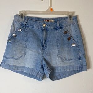 Womens L.e.i High Rise Jean Shorts